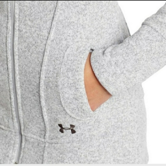 Under Armour UA Storm Full Zip Long Hoodie Women's Small S Heathered Grey EUC - Picture 5 of 13